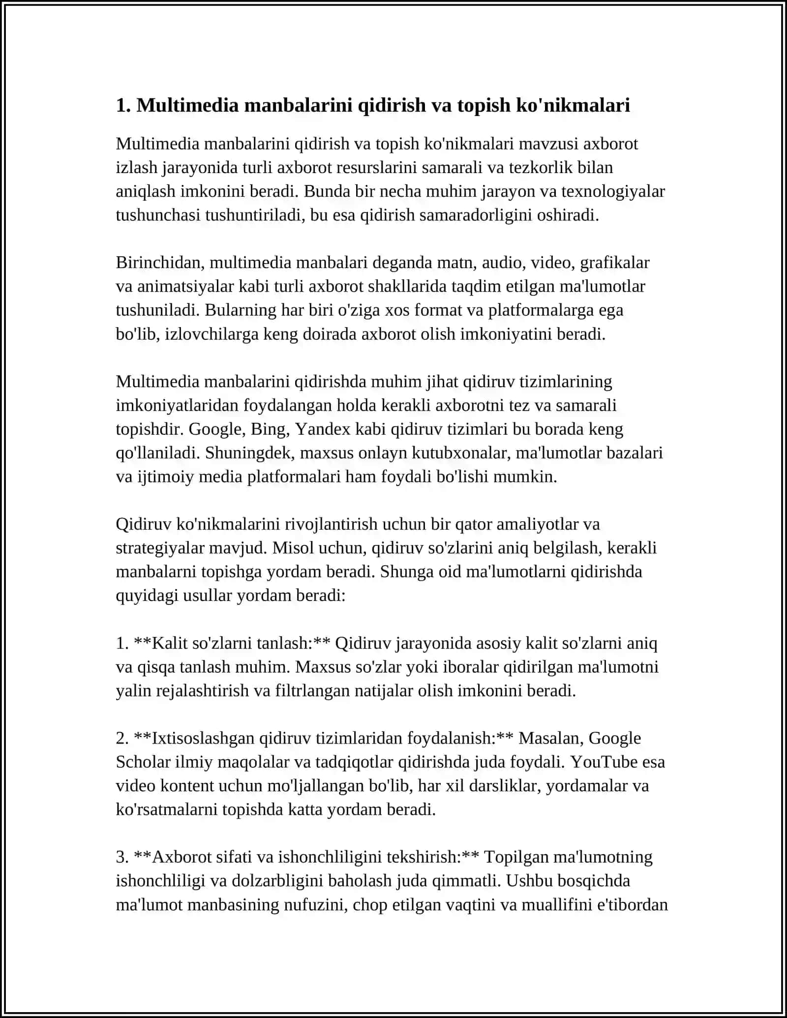 KUTUBXONACHINING MULTIMEDIA TEXNOLOGIYALARIDAN FOYDAGLANISH KO'NIKMALARI 3