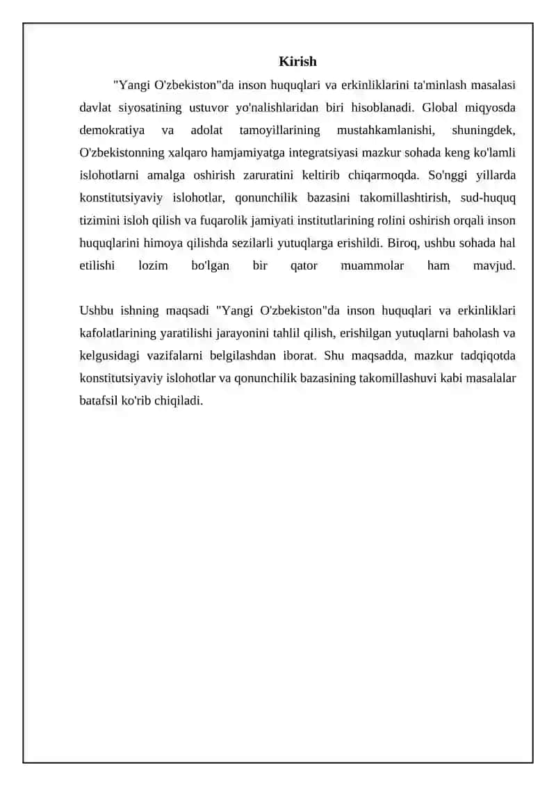 Yangi O'zbekistonda inson haq-huquqlari va erkinliklari kafolatining yaratilishi 3