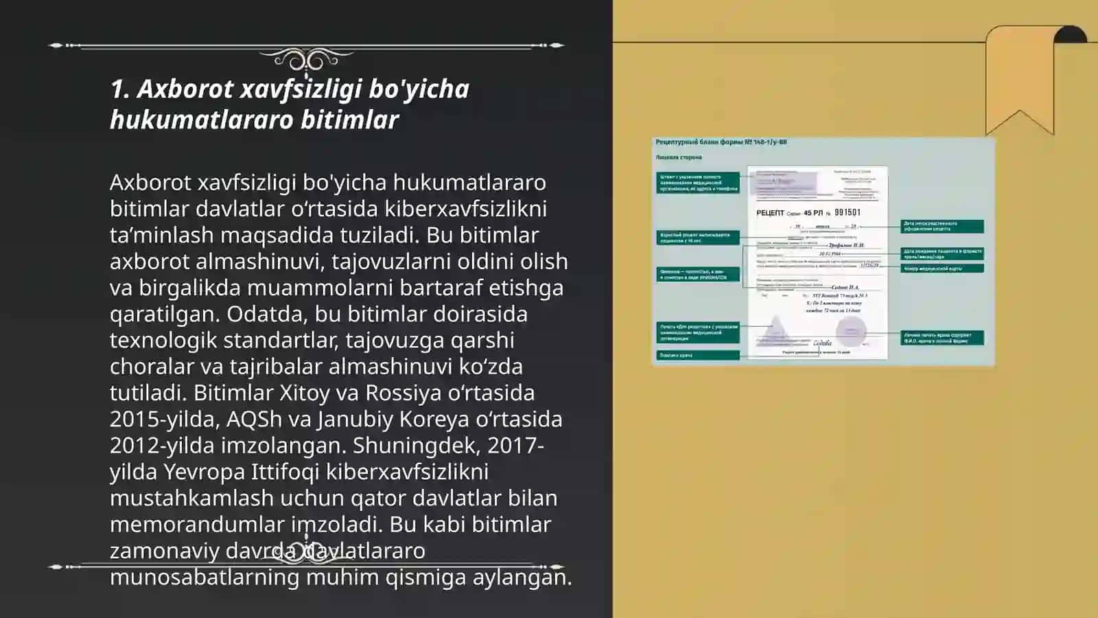 Axborot xavfsizligi boʻyicha Oʻzbekistondagi xalqaro hamkorliklar 3