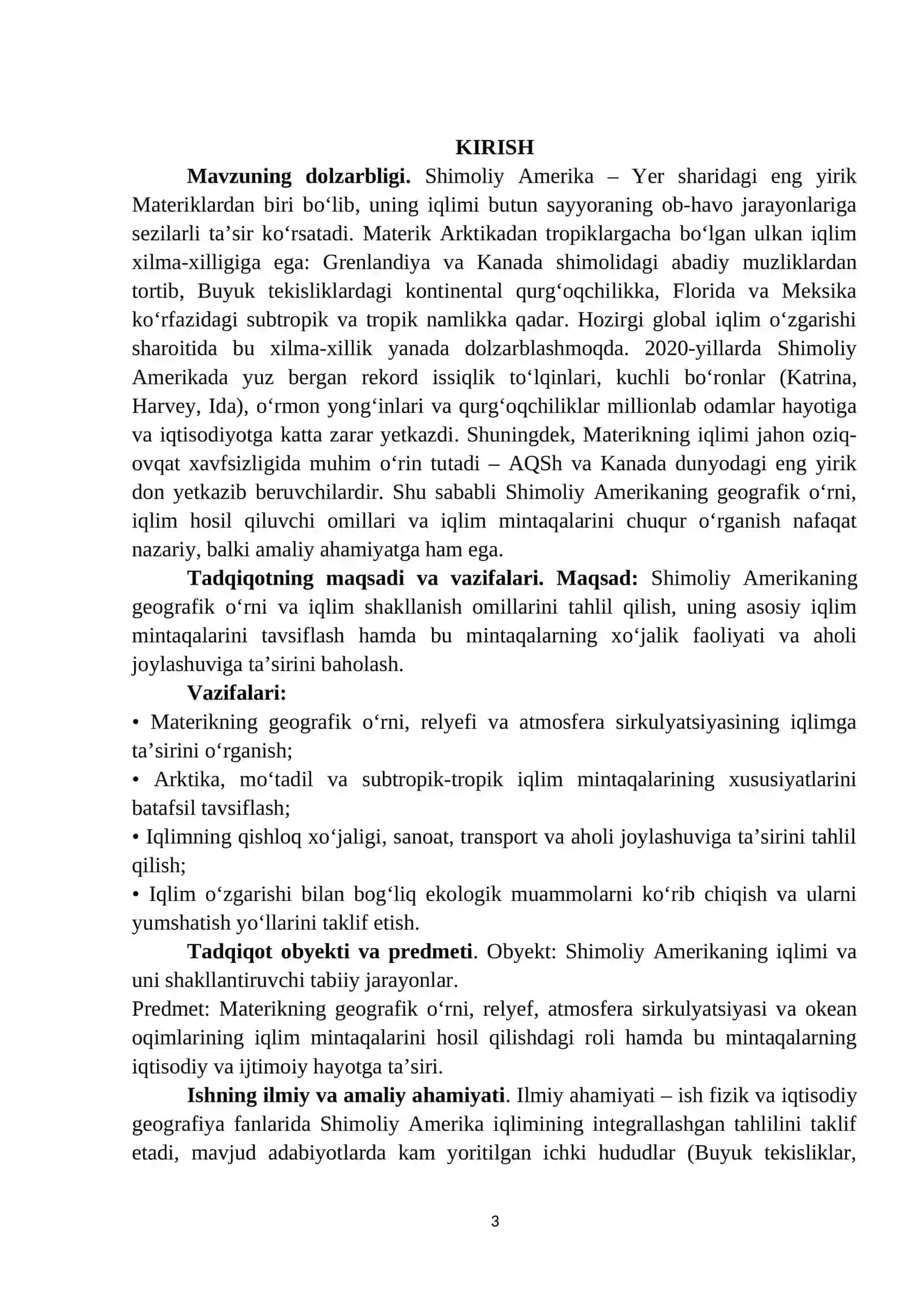« Shimoliy Amerika iqlim mintaqalari » 3
