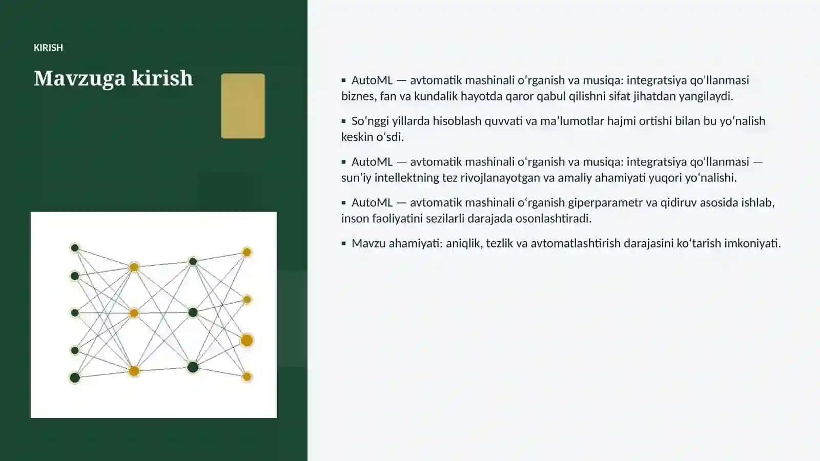 AutoML — avtomatik mashinali oʻrganish va musiqa: integratsiya qo'llanmasi 3
