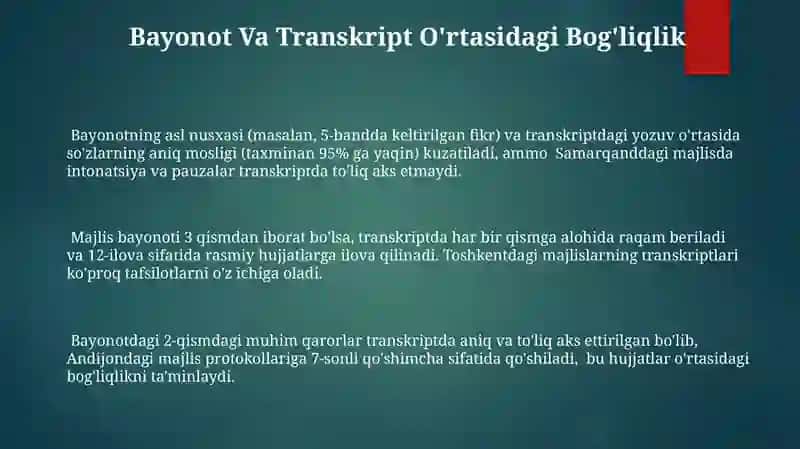Majlis Bayonoti Tarkibiy Qismlari 3