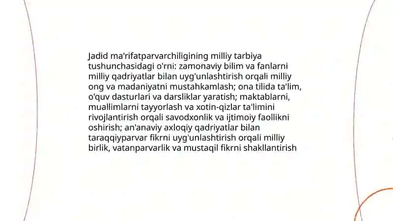 Jadid ma'rifatparvarchiligi milliy tarbiyaning asosi sifatida 3