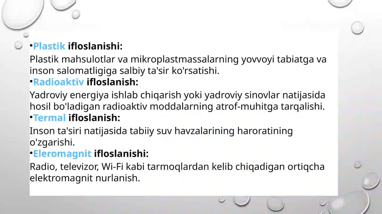 Atrofmuhitning ifloslanishi – global ekologik muammo 3