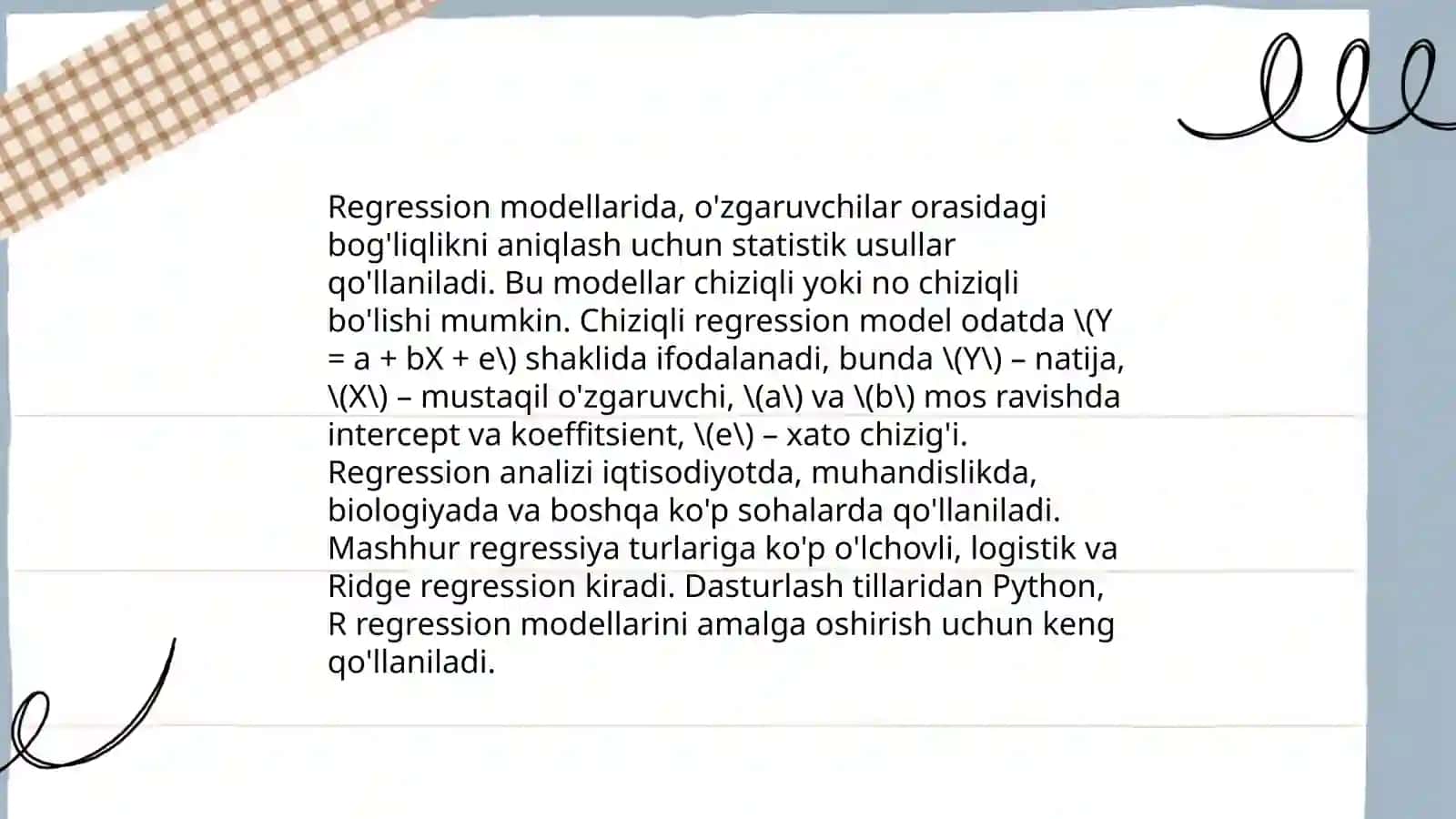 Amaliy ekonometrik modellar 3