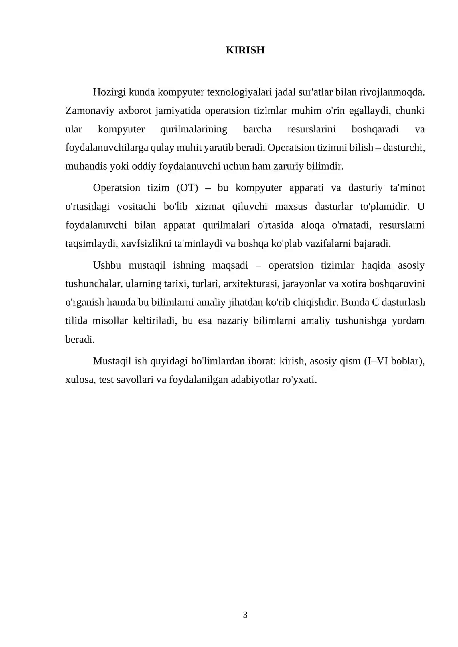 Operatsion tizimlar 3