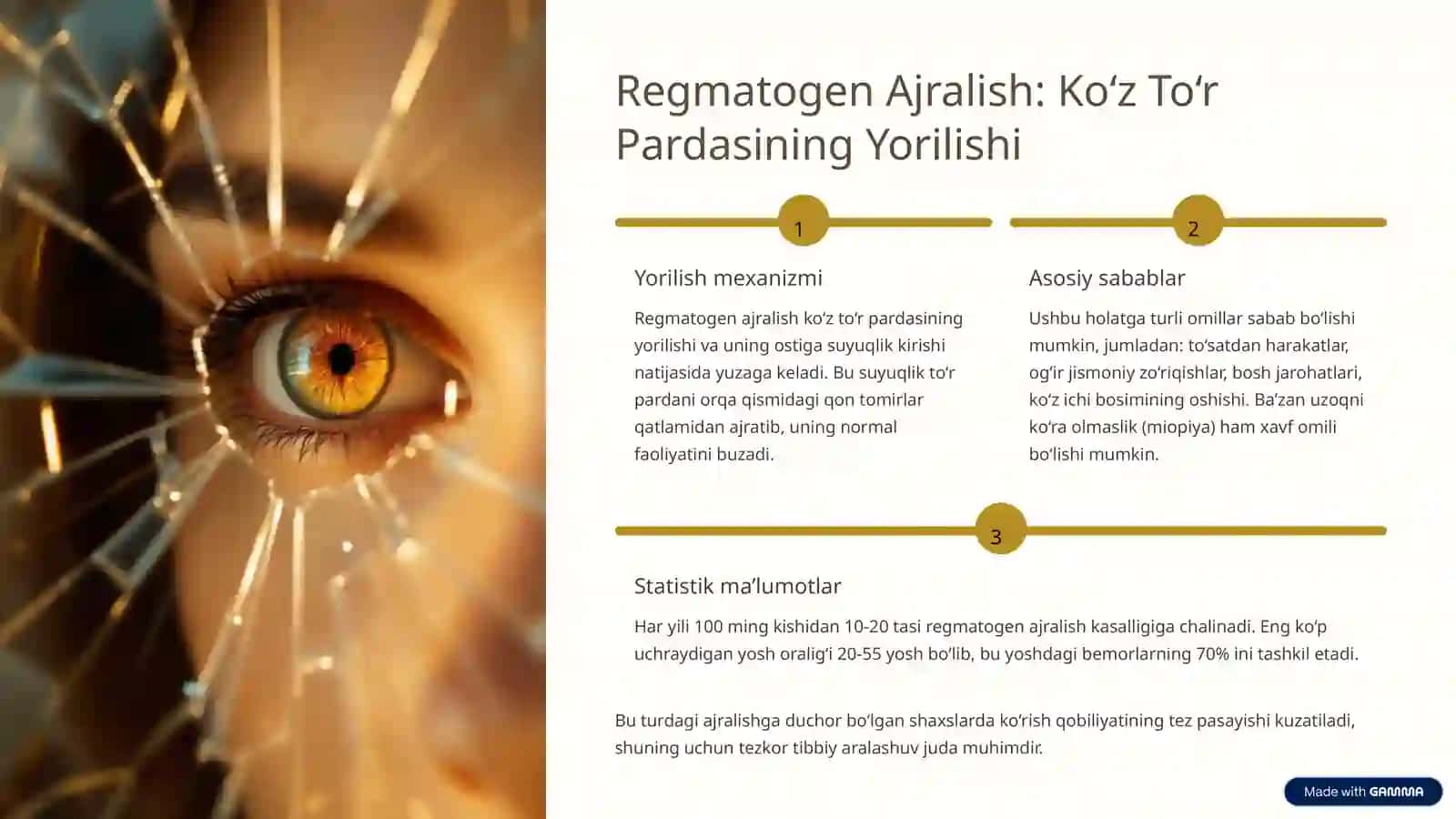 Ko‘z To‘r Pardasi Degenerativ Kasalliklari: Sabablar, Belgilar va Davolash 3