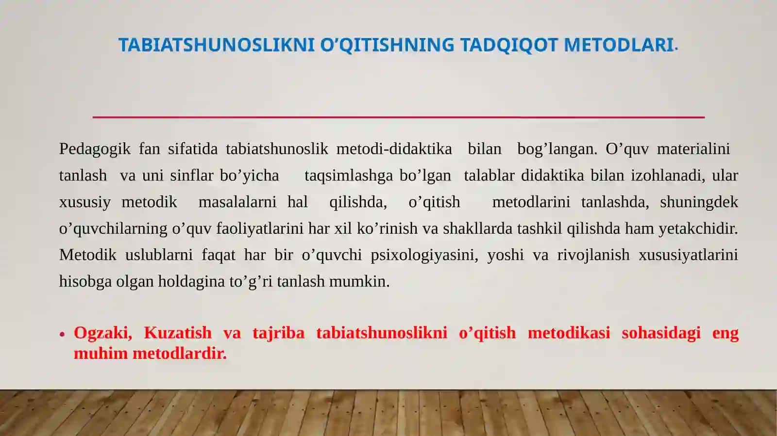 Tabiatshunoslik va tabiiy fanlarni o‘qitish metodikasi 3