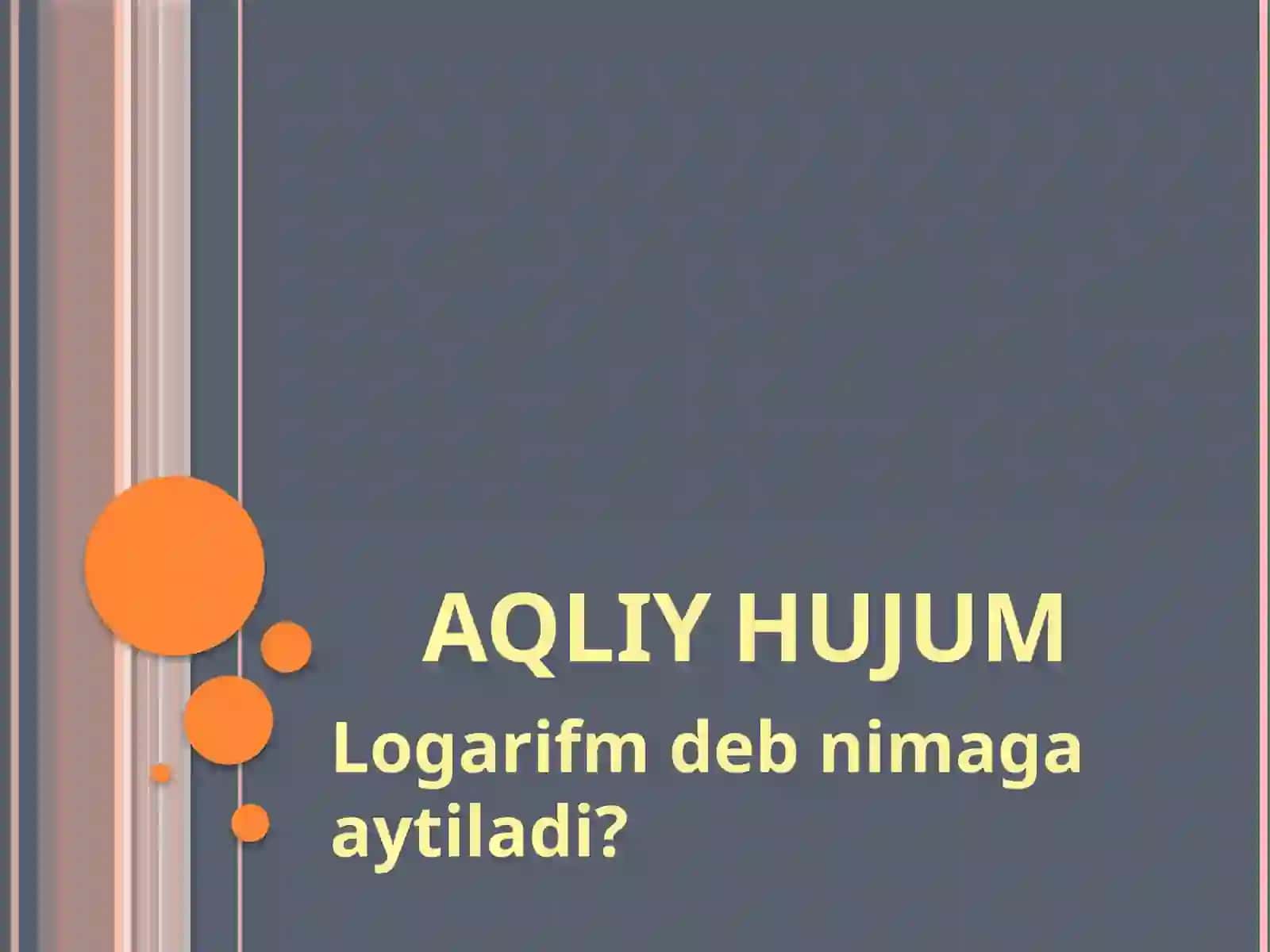 Logarifmik funksiya 3