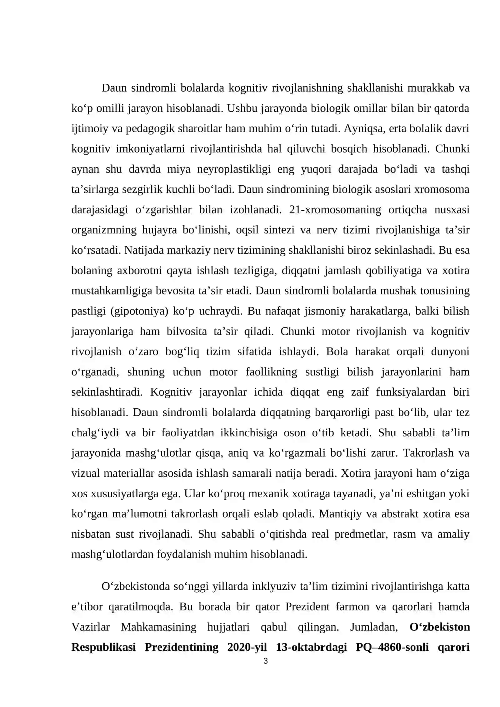 Daun sindromli bolalarda kognitiv rivojlanishga ta’sir etuvchi omillar va inklyuziv ta’limning ahamiyati 3