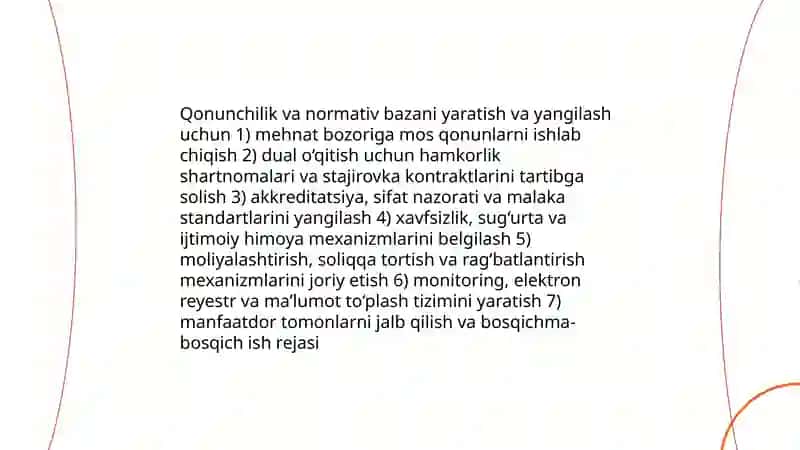 Professional ta’limga dual o‘qitish tizimini tatbiq etish istiqbollari 3