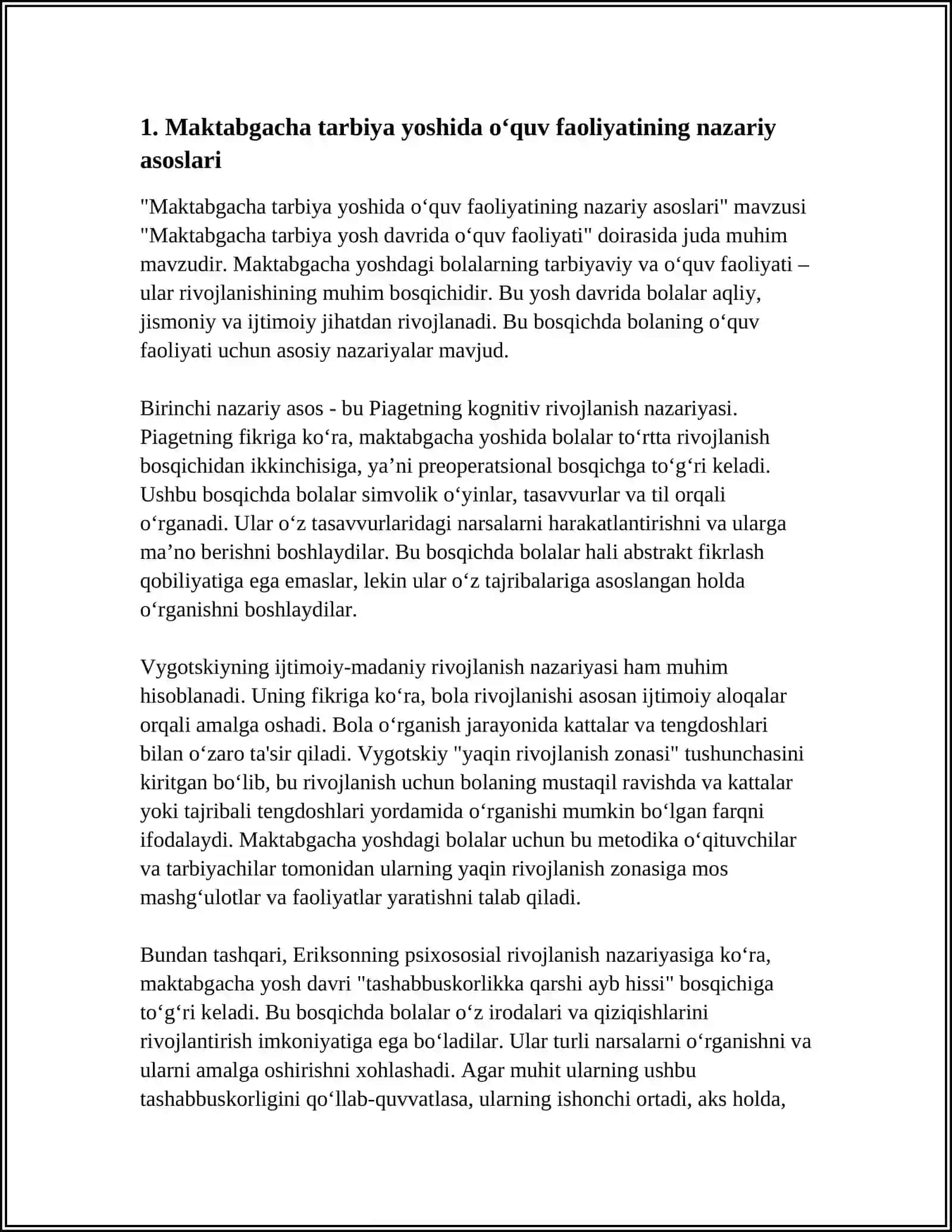 Maktabgacha tarbiya yoshida o‘quv faoliyatining nazariy asoslari 3