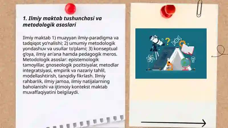 ILMIY MAKTAB: METOD VA ASOSIY METODOLOGIK YONDASHUVLAR 3