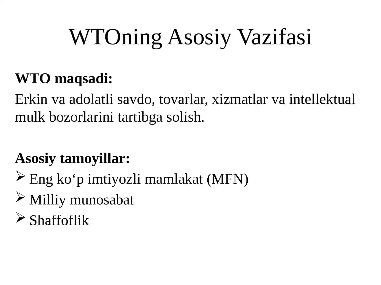 Jahon Savdo Tashkilotining Globallashuv Jarayonlariga Taʼsiri 3