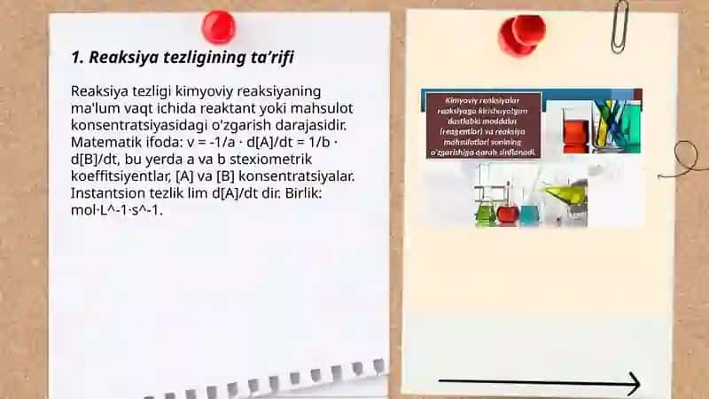 Reaksiya tezligi 3