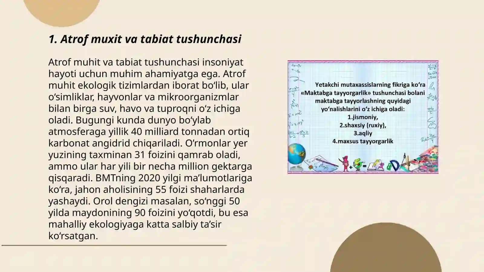Bolalarni atrof muhit bilan tanishtirish orqali bolani maktabga tayyorlash 3
