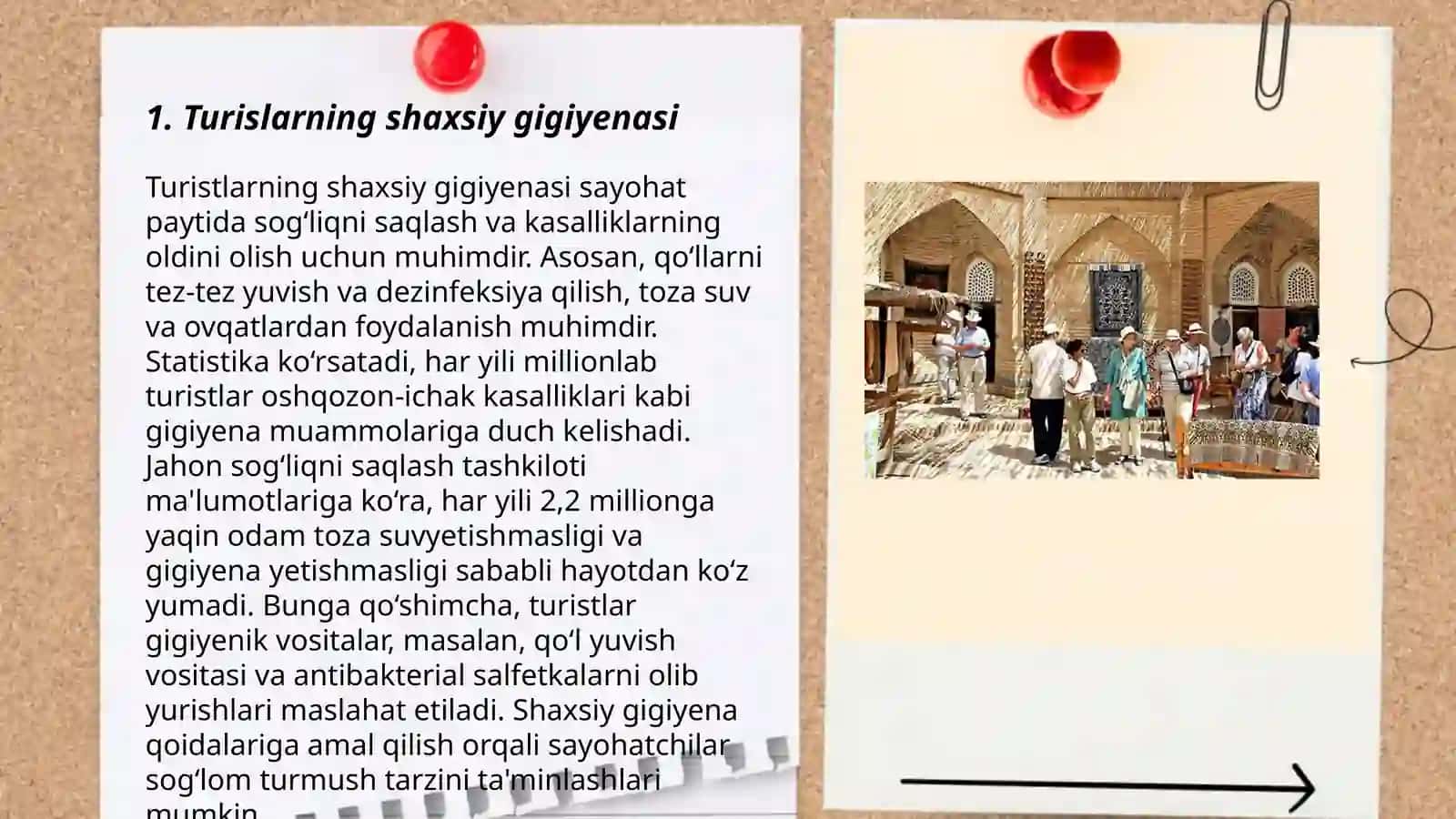 Turislarning gigiyenasi 3