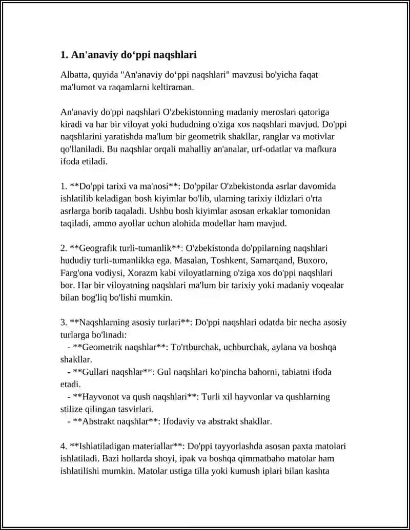DOʻPPI TIKISHDA NAQSH ELEMENTLARI, BEZASH USULLARI 3
