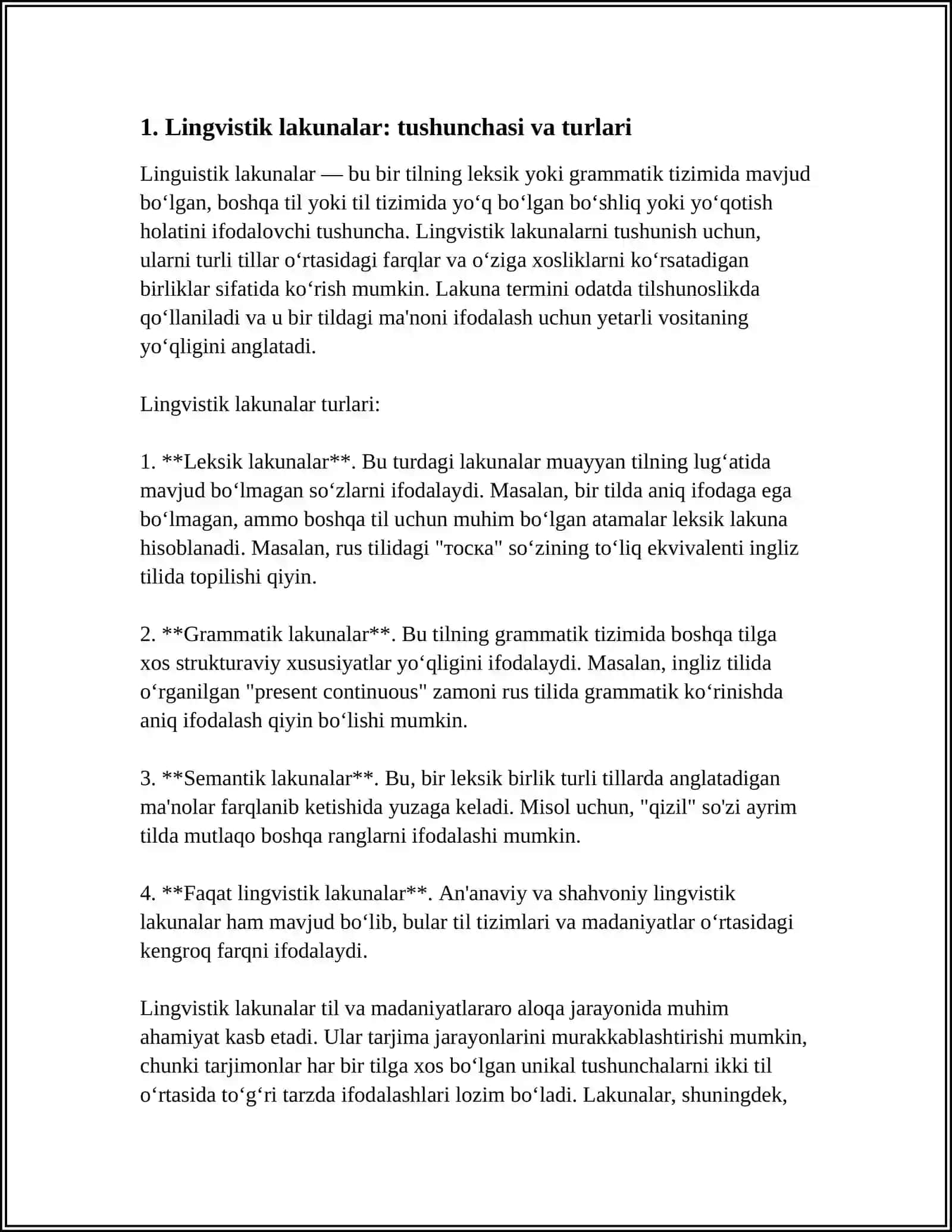 UFQ ASARIDA LINGVOMADANIY BIRLIKLAR (LAKUNA VA RAMZ KO'CHIMLARNI) TOPISH 3