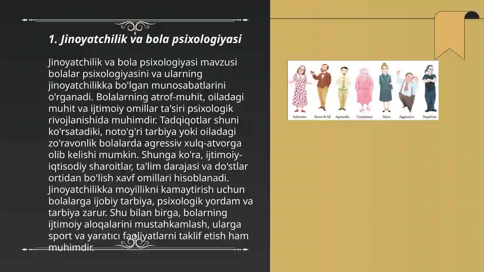 Jinoyatchilik va bola psixologiyasi 3