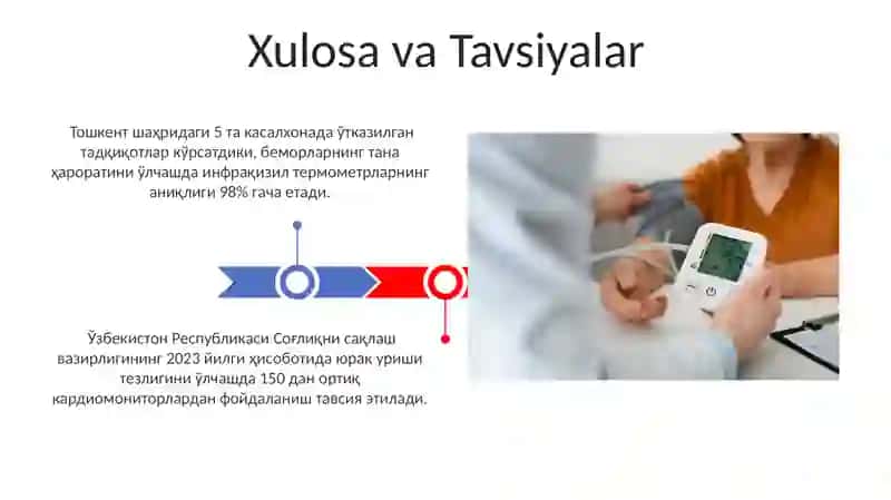 Bemorlarning Tana Harorati, Puls va Qon Bosimini O'lchash Usullari 3