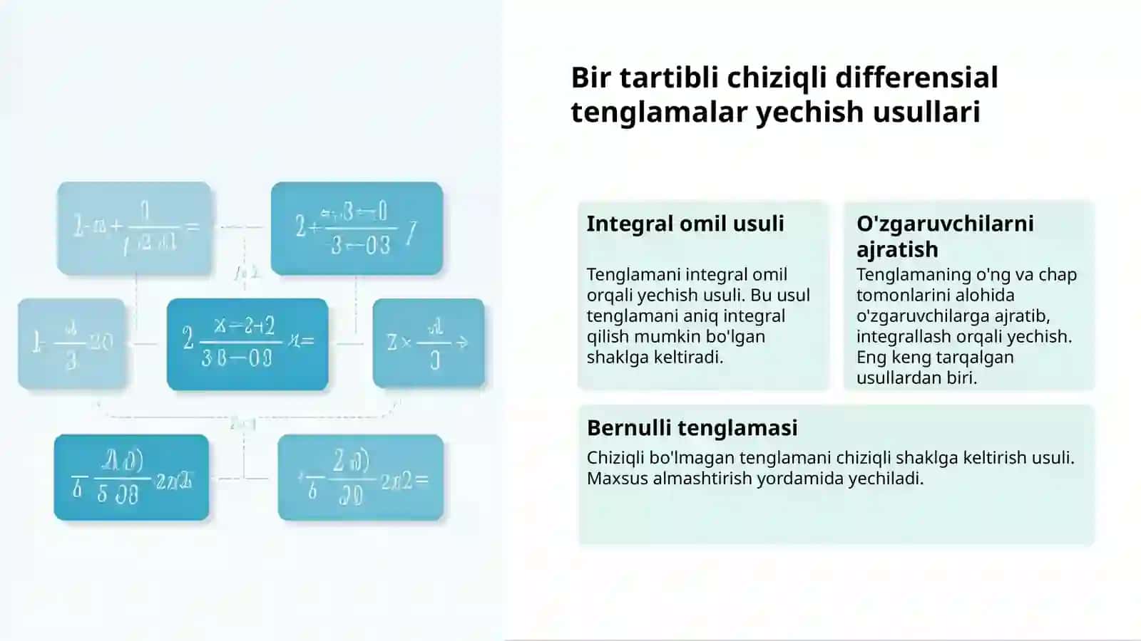 Differensial tenglamalar: tabiat va texnika 3