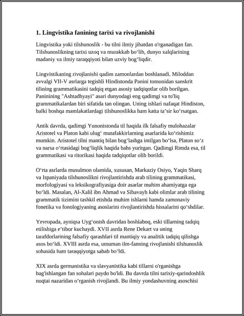 Lingvistika Haqida Referat 3