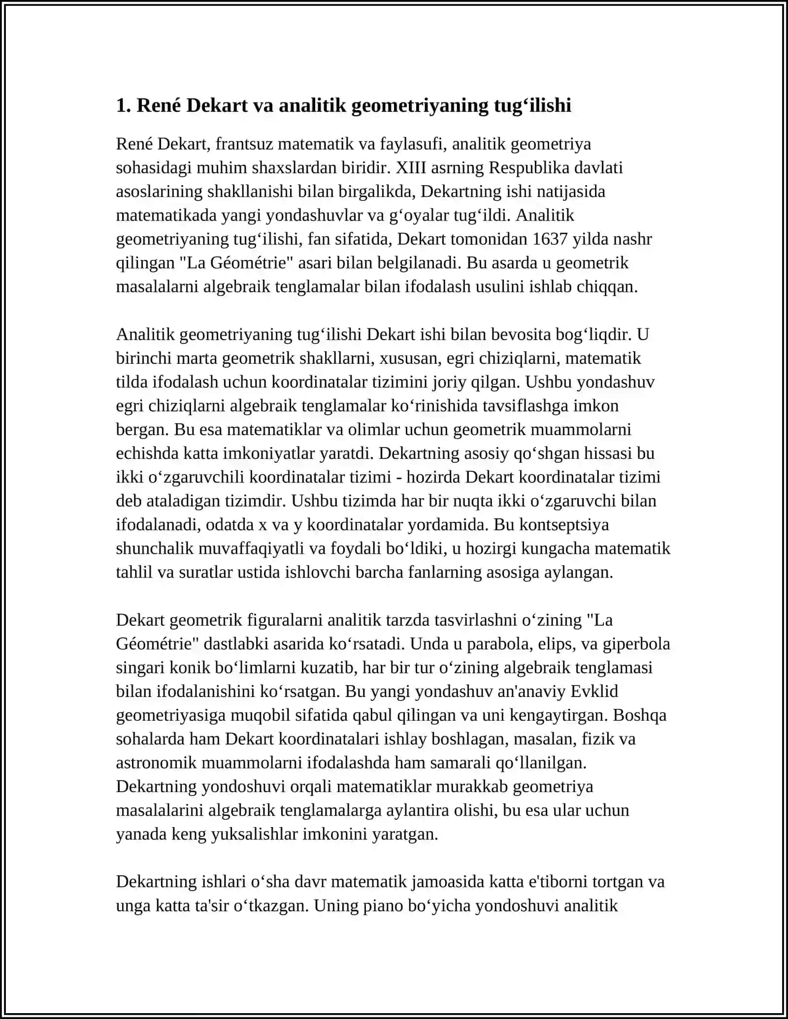 ANALITIK GEOMETRIYA TARIXI 3