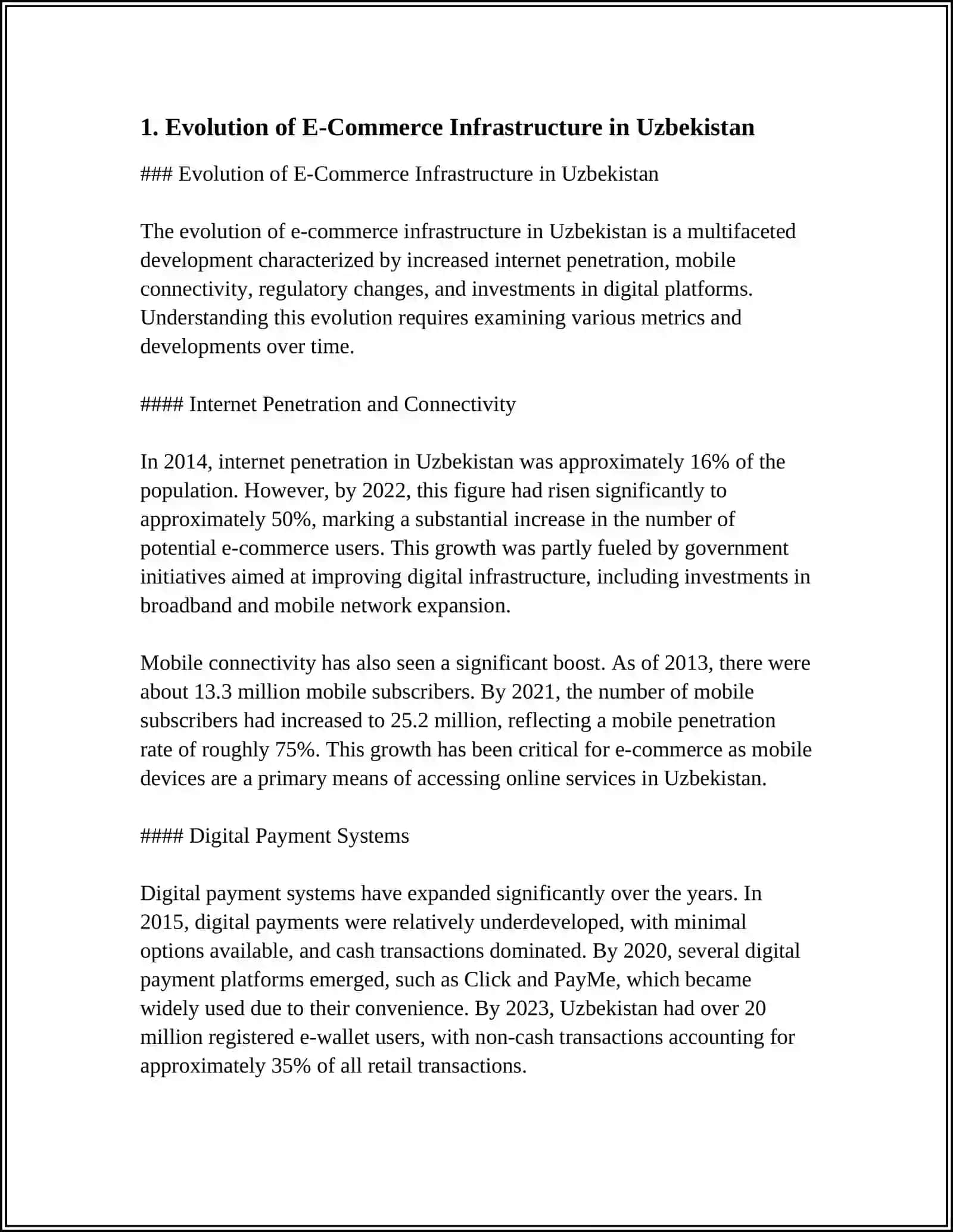 DEVELOPMENT OF ELECTRONIC COMMERCE IN THE REPUBLIC OF UZBEKISTAN 3