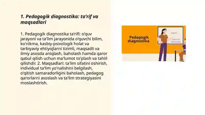 Pedagogik diagnostika 3