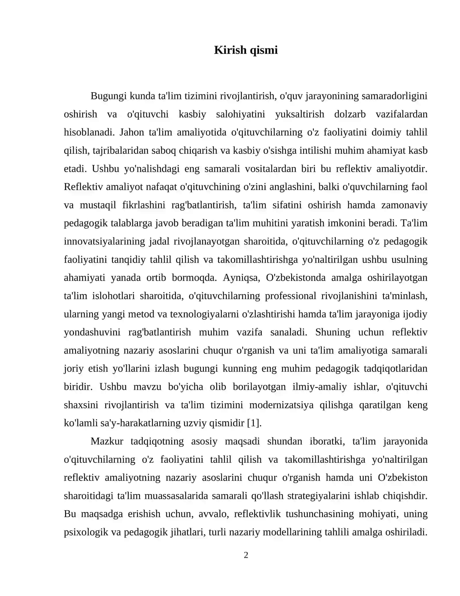 Reflective practice in education: theoretical foundations and implementation strategies 3