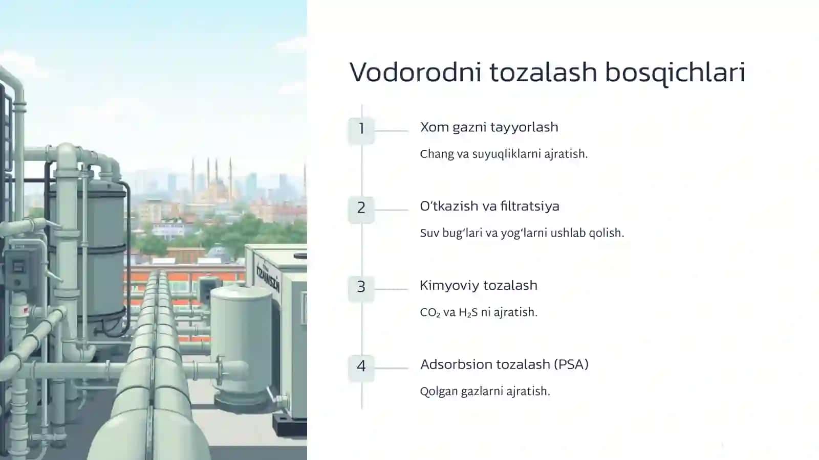 Vodorodni tozalash va konsentratsiyalash 3