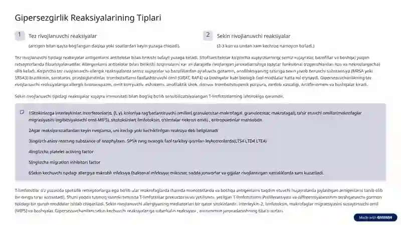 immunitetga tasir etuvchi, allergiyaga qarshi vs suvsizlanish, gipoksoyada ishlatilaladigan dorilar 3