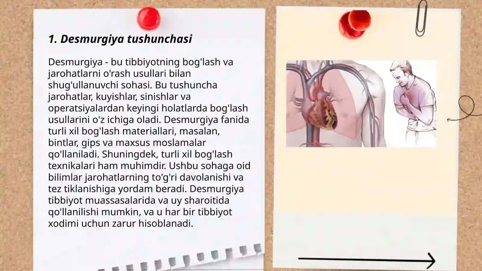 Desmurgiya.Bog'lam turlari.Zamonaviy jaroxat qoplamalari 3