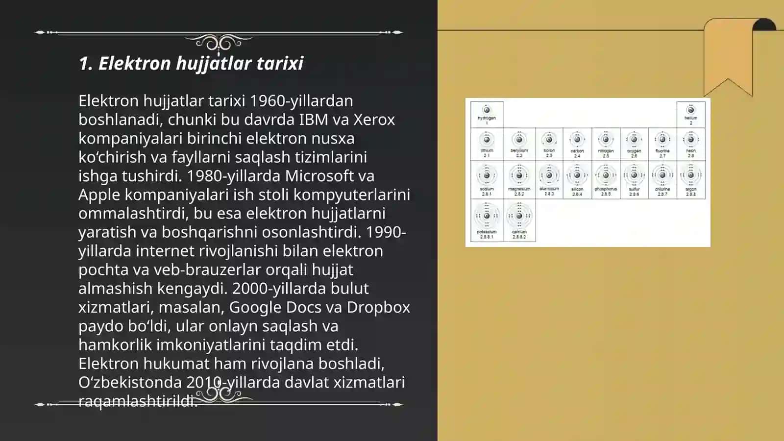 Elektron hujjatlar tarixi 3
