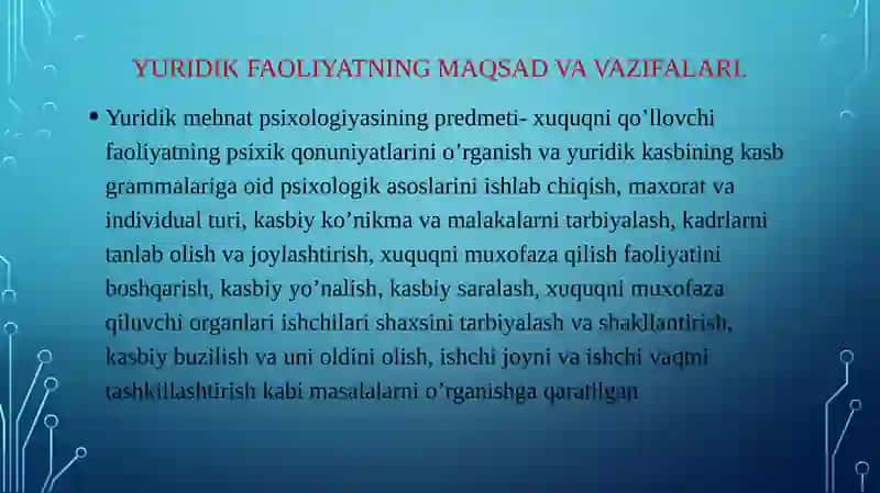 Yuristning kasbiy faoliyatida muloqot 3
