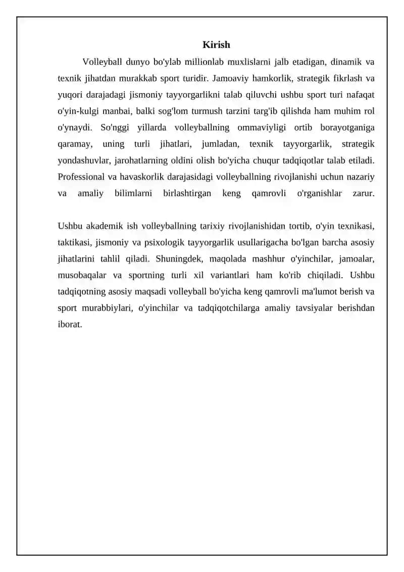 Volleyball tarixi va asoslari 3
