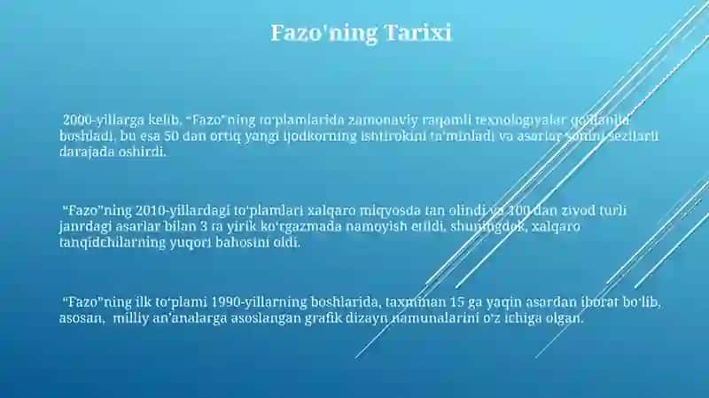 Fazo va uning muhim tõplamlari 3