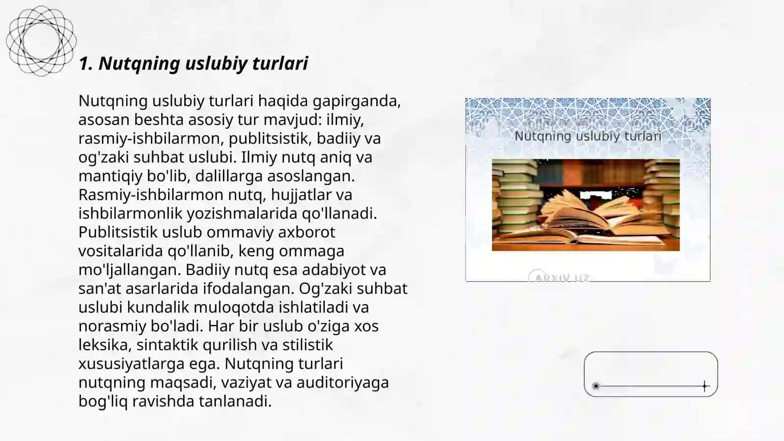 Nutqning uslubiy shakllari 3