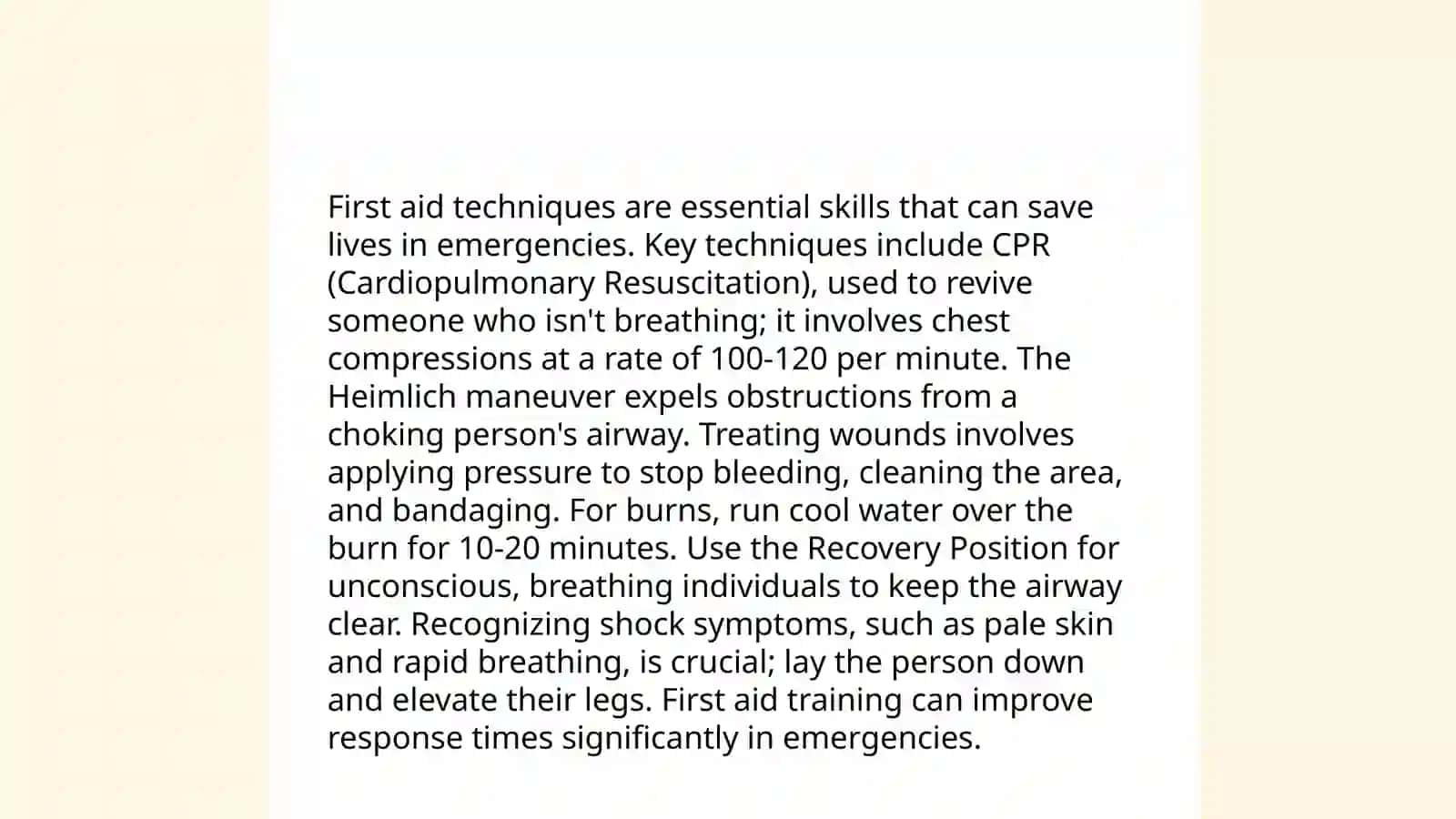 Health and injures 3