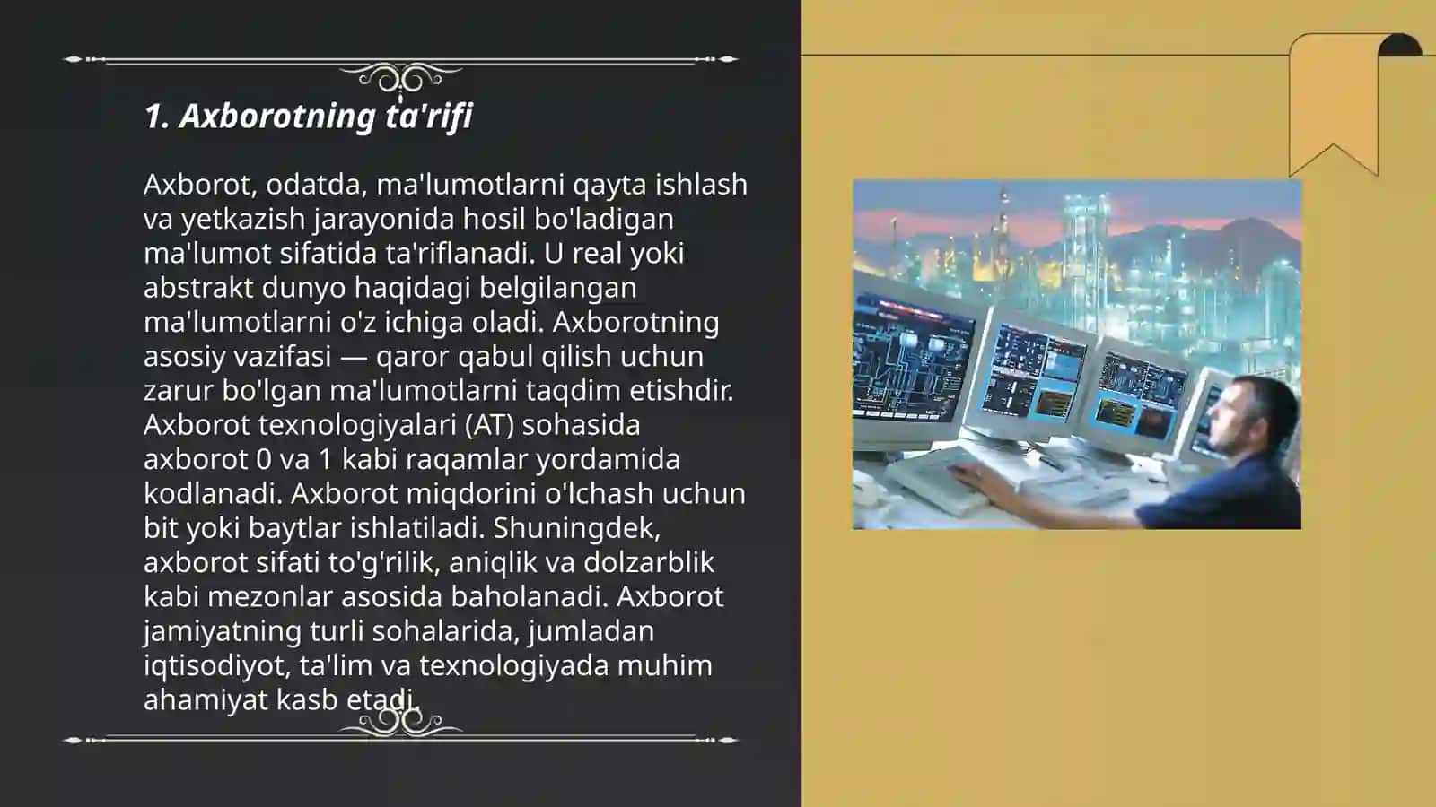 Axborot nima va uning manbalari 3