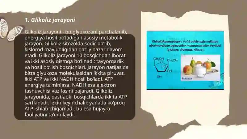 Glyukozani bijgʻitishdan olinadigan mahsulotlar haqida 3