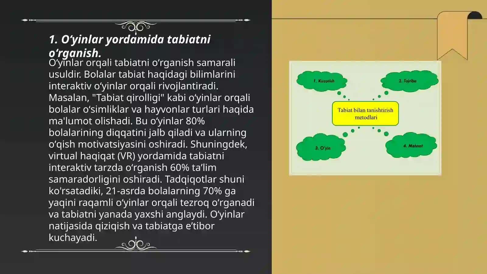 Oʻyinlar asosida bolalarni tabiat bilan tanishtirish texnologiyasi 3