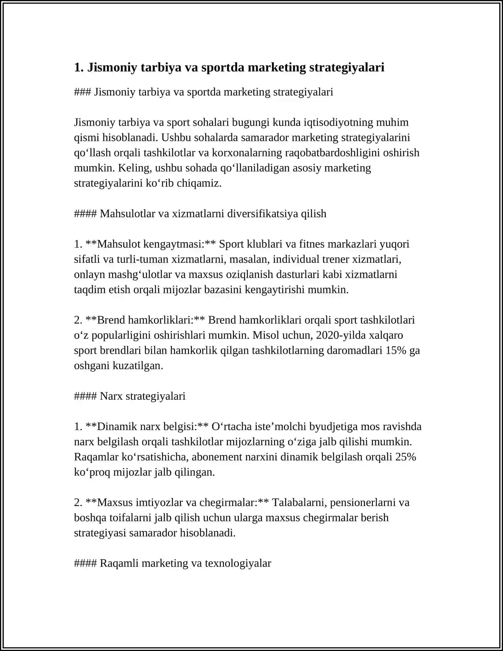 Jismoniy tarbiya va sportda marketing strategiyalari 3