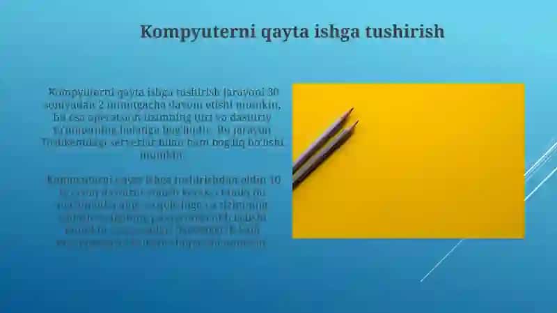 Kompyuterni qayta ishga tushirish 3