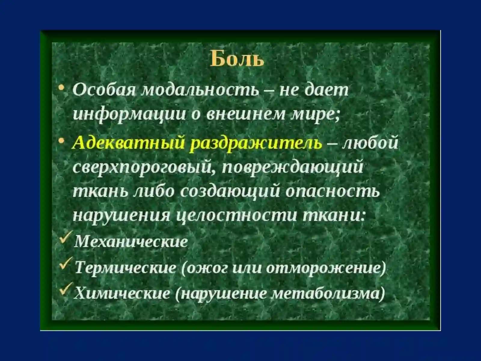 Физиология висцеральной анализаторной системы 3