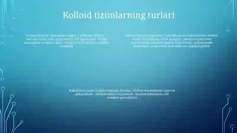 Kolloid Sistemalarni Dializ Yo'Li Bilan Tozalash 3