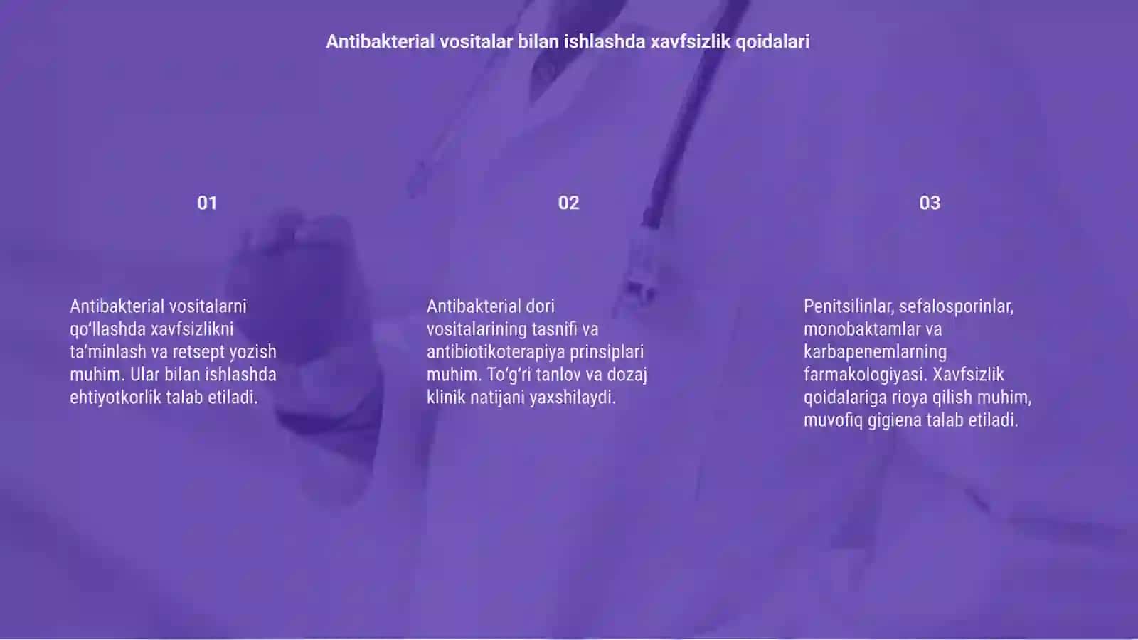 Antibakterial vositalarni qo'llashda xavfsizligini ta'minlash 3
