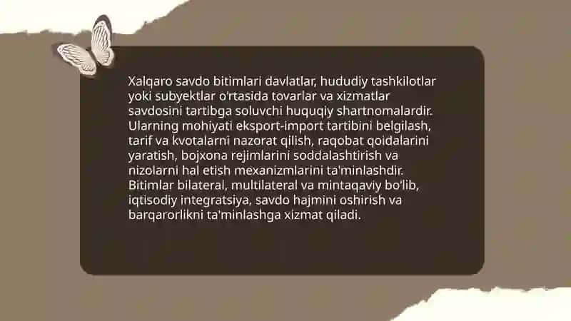 Xalqaro savdo bitimlari haqida tushuncha 3