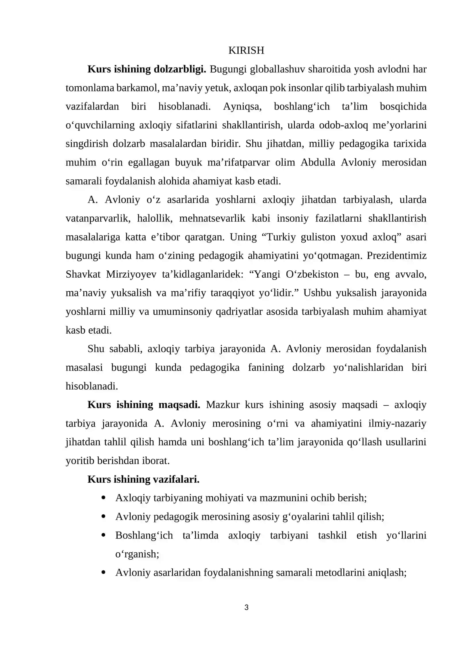 Axloqiy tarbiya jarayonida A. Avloniy merosidan foydalanish 3